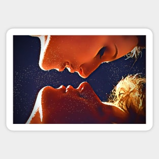 Two Souls As One (Couple Kissing) Sticker